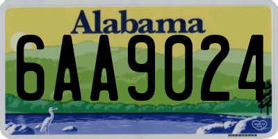 AL license plate 6AA9024