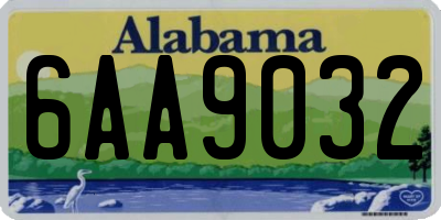 AL license plate 6AA9032