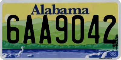 AL license plate 6AA9042