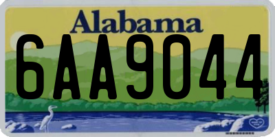 AL license plate 6AA9044