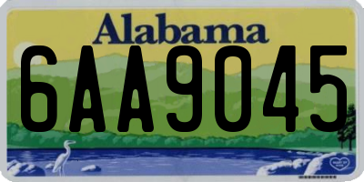 AL license plate 6AA9045
