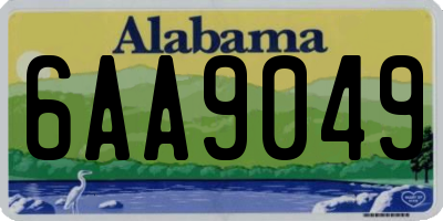 AL license plate 6AA9049