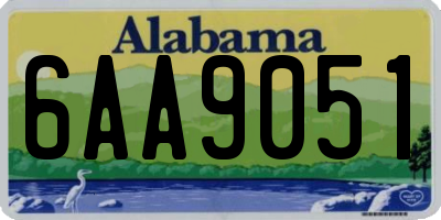 AL license plate 6AA9051