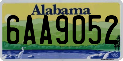 AL license plate 6AA9052
