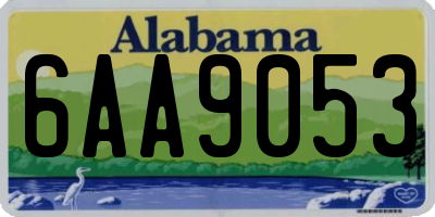 AL license plate 6AA9053