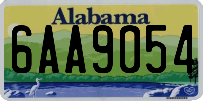 AL license plate 6AA9054
