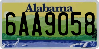AL license plate 6AA9058