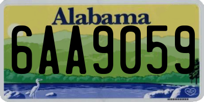 AL license plate 6AA9059