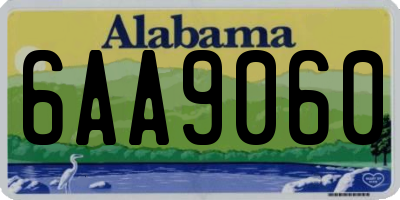 AL license plate 6AA9060