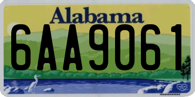 AL license plate 6AA9061