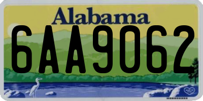 AL license plate 6AA9062