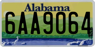 AL license plate 6AA9064