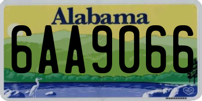 AL license plate 6AA9066