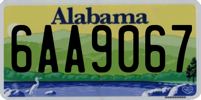 AL license plate 6AA9067