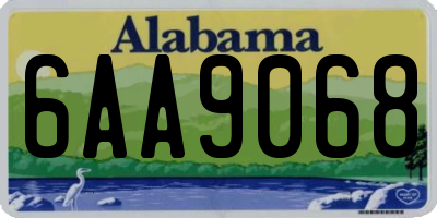 AL license plate 6AA9068