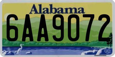 AL license plate 6AA9072