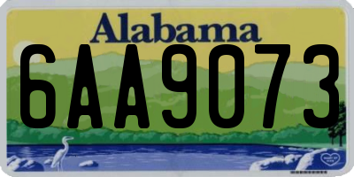 AL license plate 6AA9073
