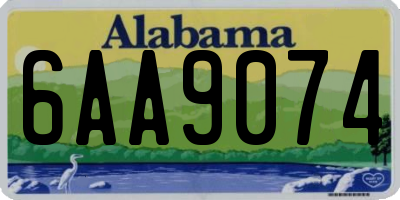 AL license plate 6AA9074