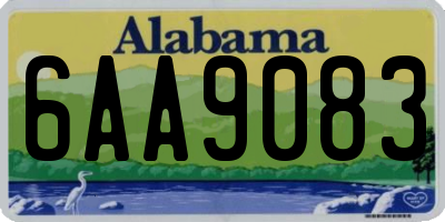 AL license plate 6AA9083