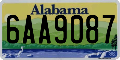 AL license plate 6AA9087