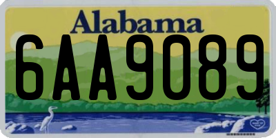 AL license plate 6AA9089