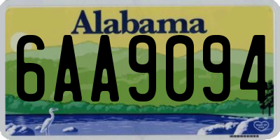 AL license plate 6AA9094
