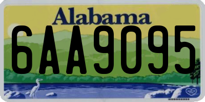 AL license plate 6AA9095