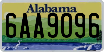 AL license plate 6AA9096