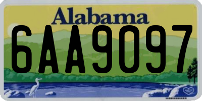 AL license plate 6AA9097