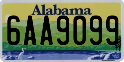 AL license plate 6AA9099