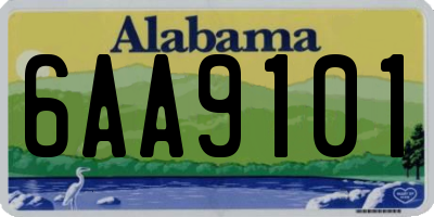AL license plate 6AA9101
