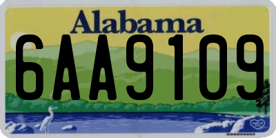 AL license plate 6AA9109