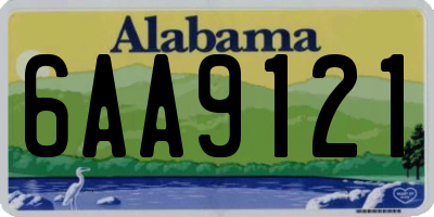 AL license plate 6AA9121