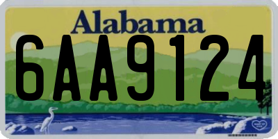 AL license plate 6AA9124