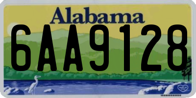 AL license plate 6AA9128