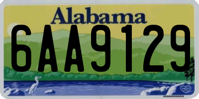 AL license plate 6AA9129