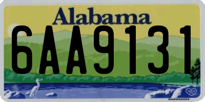 AL license plate 6AA9131