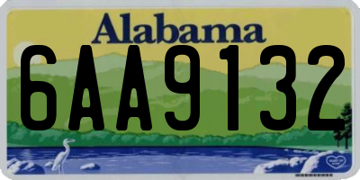 AL license plate 6AA9132