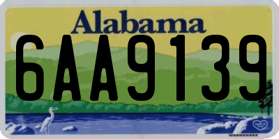 AL license plate 6AA9139