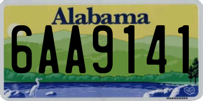 AL license plate 6AA9141