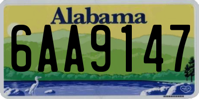 AL license plate 6AA9147