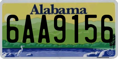 AL license plate 6AA9156