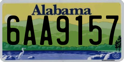 AL license plate 6AA9157