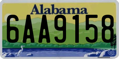 AL license plate 6AA9158