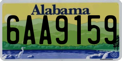 AL license plate 6AA9159