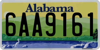 AL license plate 6AA9161