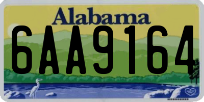 AL license plate 6AA9164
