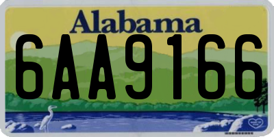 AL license plate 6AA9166