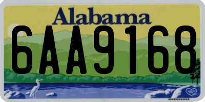 AL license plate 6AA9168