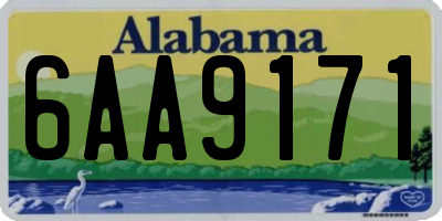 AL license plate 6AA9171